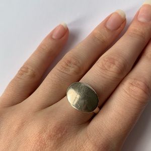 Oval Sterling Silver Ring